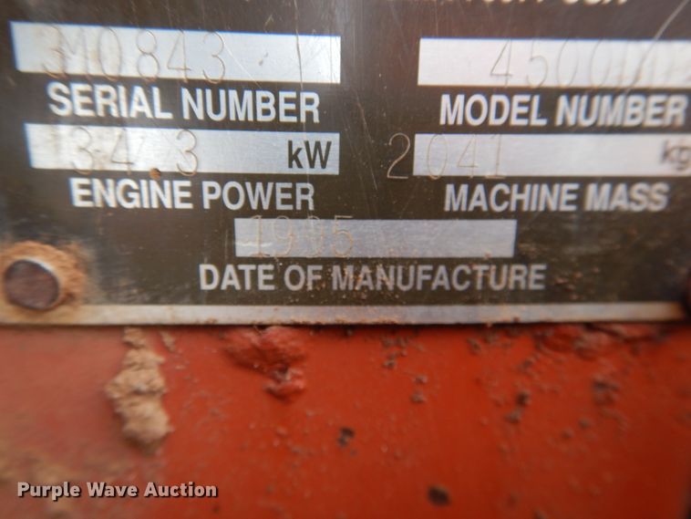 image for item HL9719 1995 Ditch Witch 4500  trencher