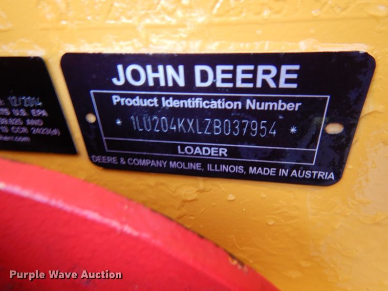 image for item IA9414 2015 John Deere 204K  wheel loader