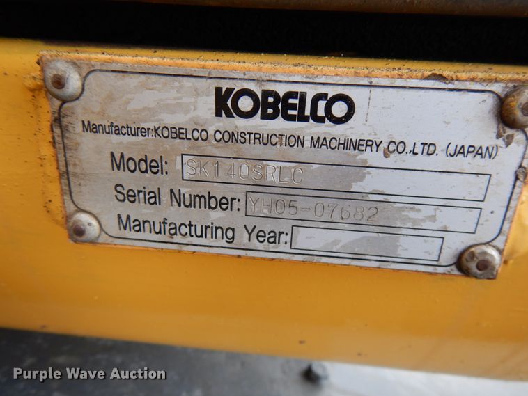 image for item IA9425 2008 Kobelco SK140SRLC excavator