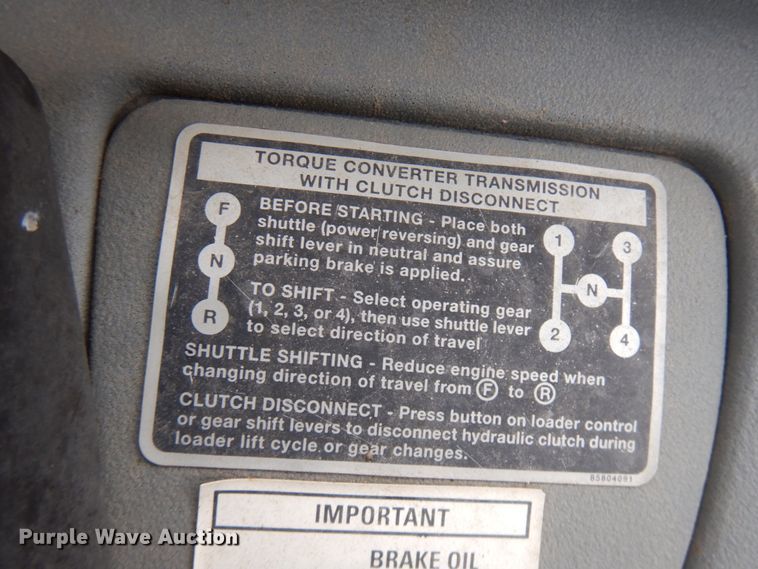 image for item IA9450 New Holland B95  backhoe