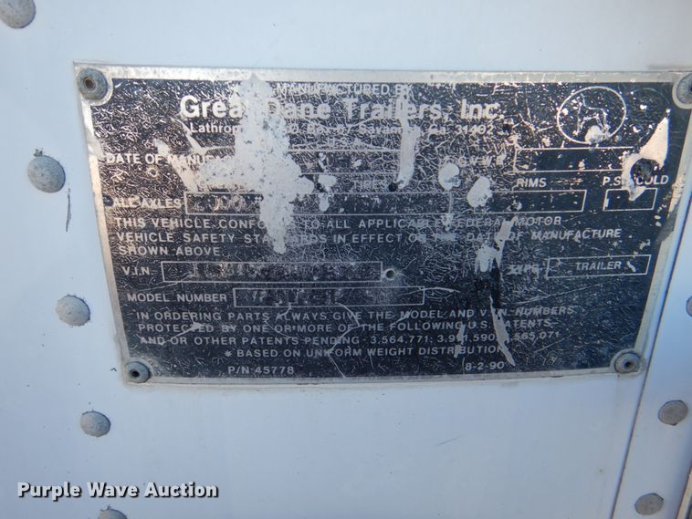 image for item II9760 1994 Great Dane dry van trailer