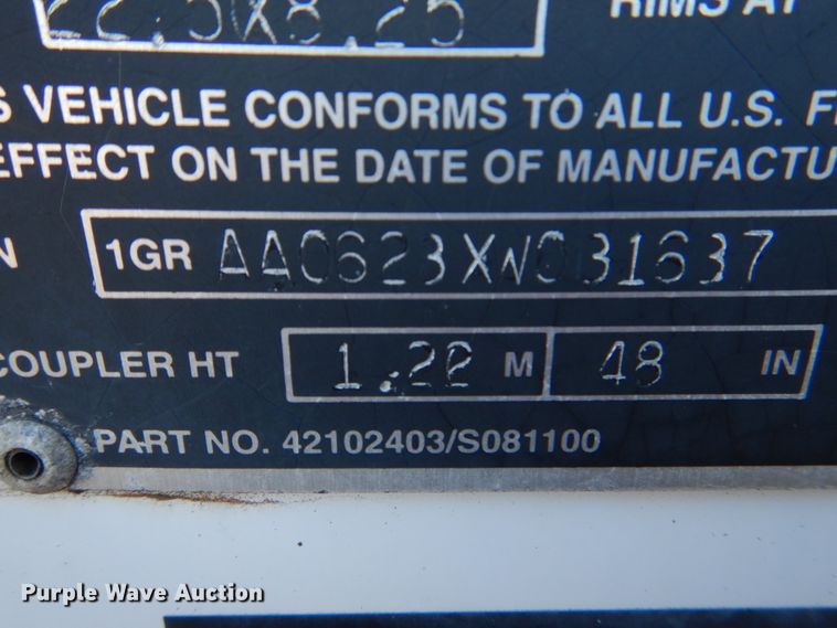 image for item II9762 1999 Great Dane dry van trailer