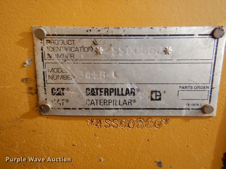 image for item IK9791 1998 Caterpillar 345B L  excavator