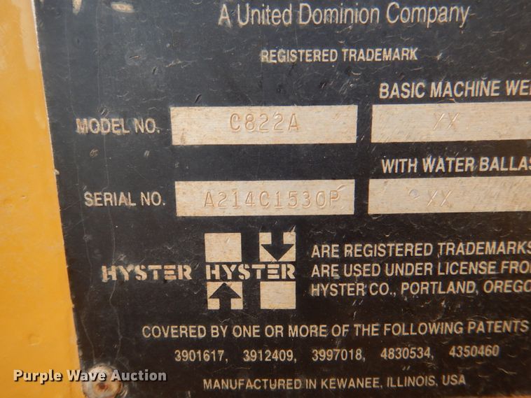 image for item IK9795 1993 Hypac C822A  single drum vibratory roller