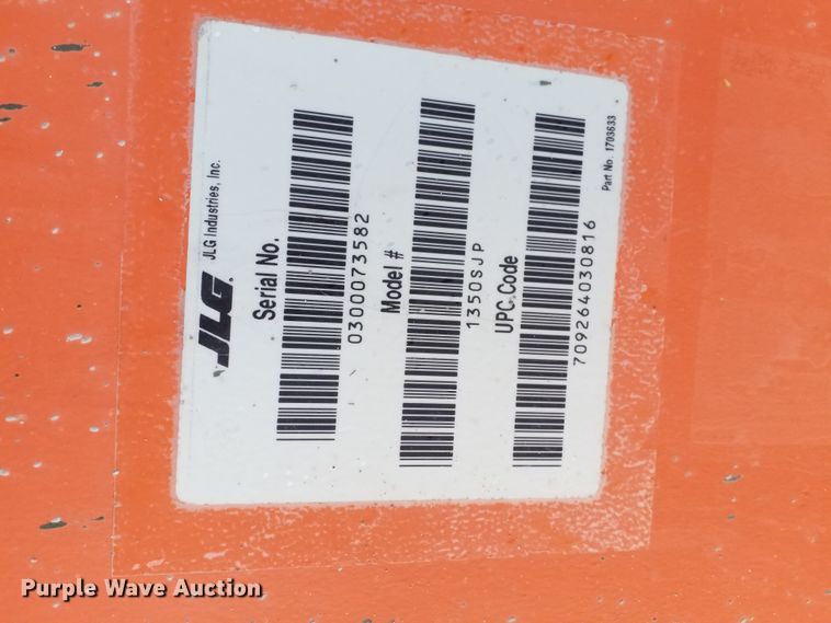 image for item IK9827 2003 JLG 1350SJP  boom lift