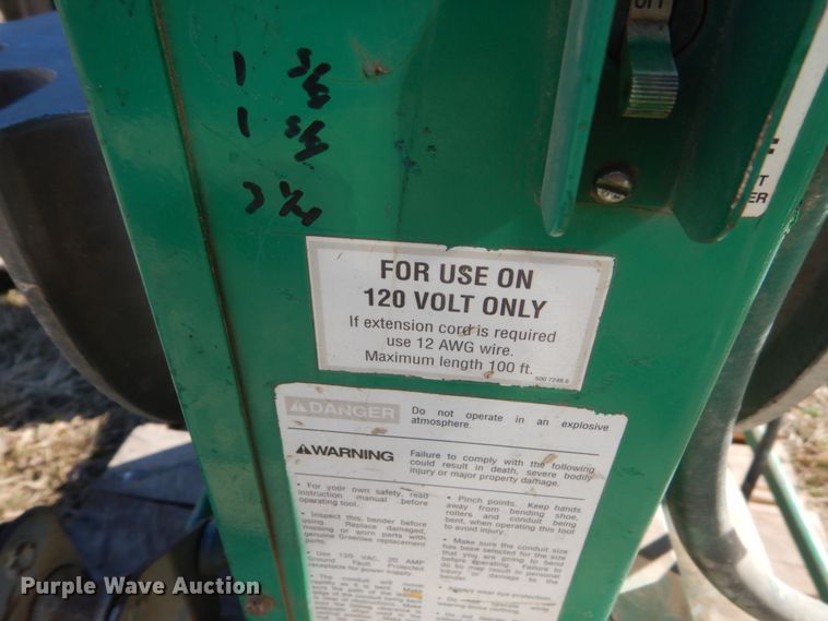 image for item IK9832 (2) Greenlee 555 conduit benders