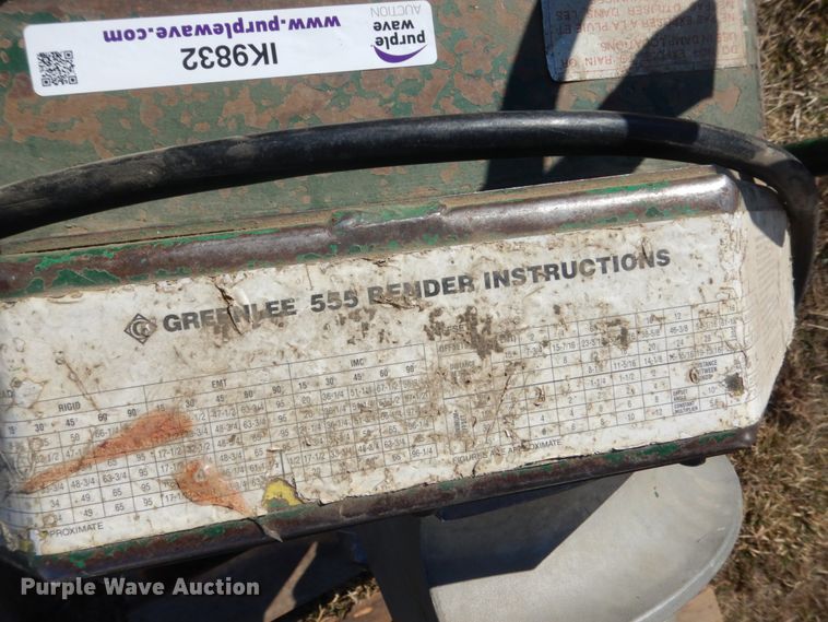 image for item IK9832 (2) Greenlee 555 conduit benders