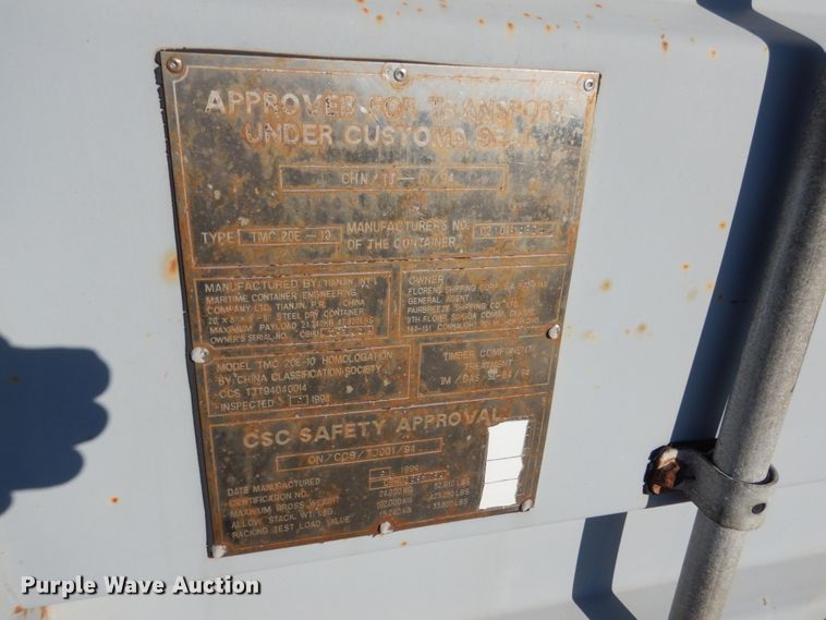 image for item IK9838 Shipping container