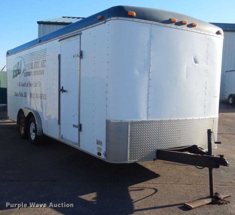 image for item IK9842 1995 United Express Line enclosed cargo trailer