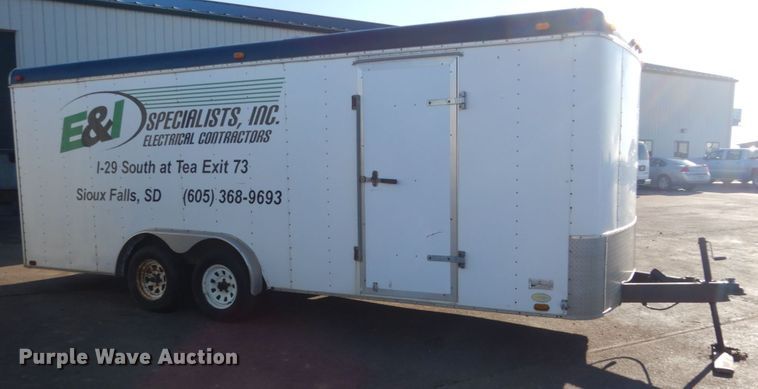 image for item IK9842 1995 United Express Line enclosed cargo trailer