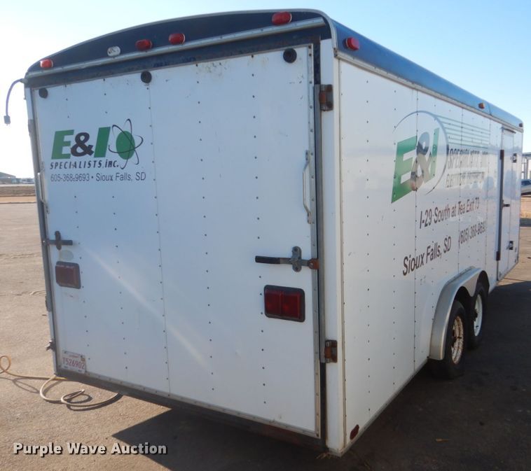 image for item IK9842 1995 United Express Line enclosed cargo trailer