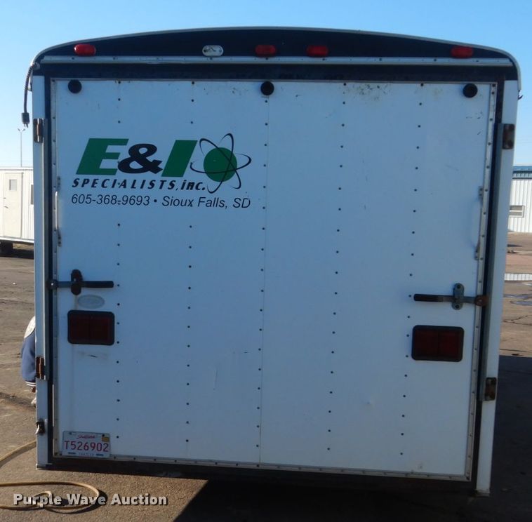 image for item IK9842 1995 United Express Line enclosed cargo trailer