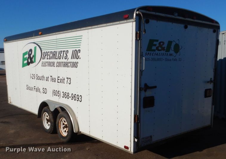 image for item IK9842 1995 United Express Line enclosed cargo trailer