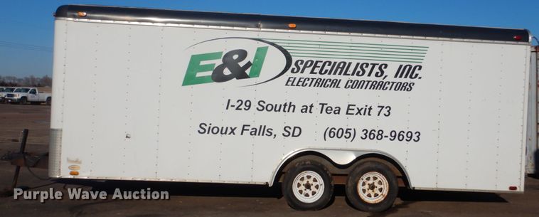 image for item IK9842 1995 United Express Line enclosed cargo trailer