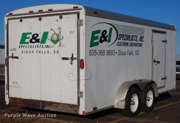 image for item IK9843 2006 Fabrique CM716TA2 enclosed cargo trailer