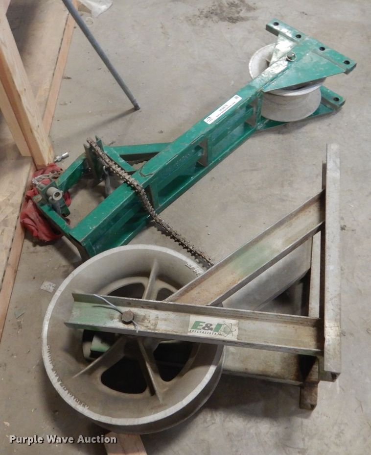 image for item IK9876 (2) Greenlee cable pull sheaves
