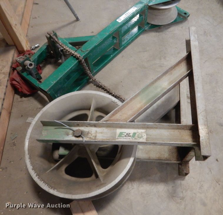 image for item IK9876 (2) Greenlee cable pull sheaves