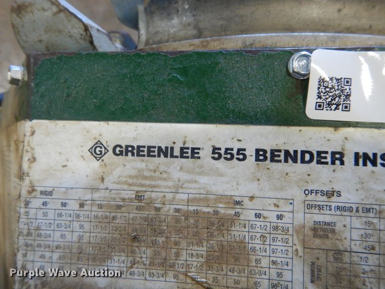 image for item IK9881 Greenlee 555 conduit bender