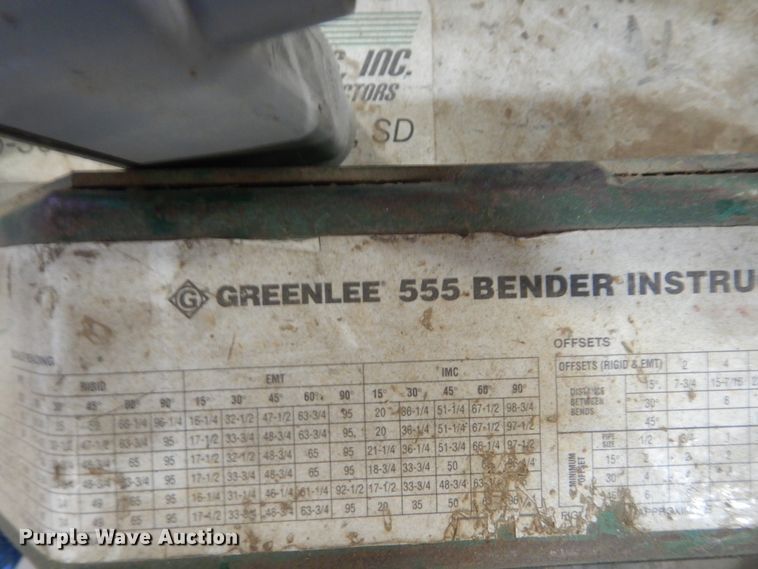 image for item IK9882 Greenlee 555 conduit bender