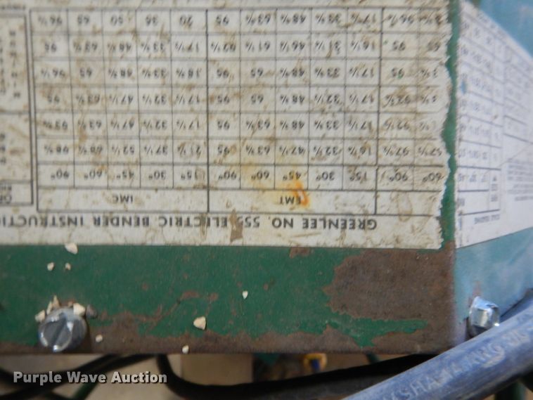 image for item IK9883 (3) Greenlee 555 conduit benders