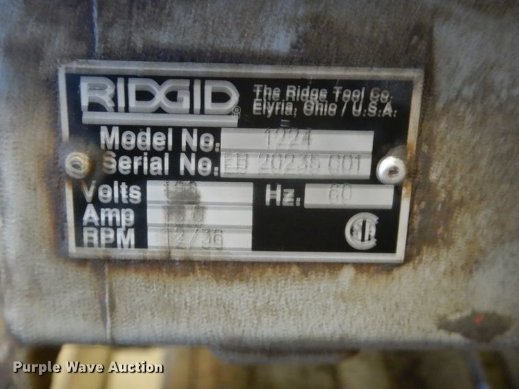 image for item IK9892 Ridgid 1224 pipe threader