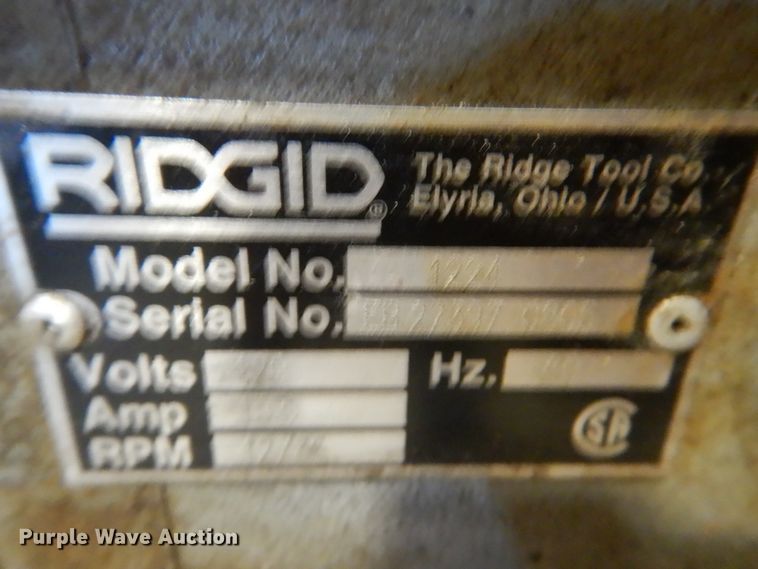 image for item IK9893 Ridgid 1224 pipe threader