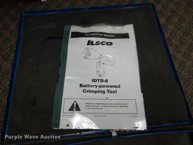 image for item IK9994 (2) Ilsco IDTB-6 cordless crimping tools