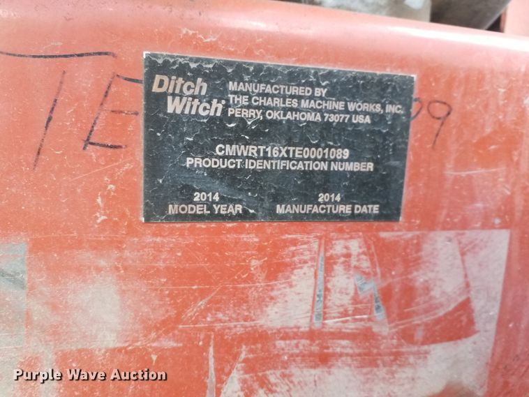 image for item IP9091 2014 Ditch Witch RT16  trencher