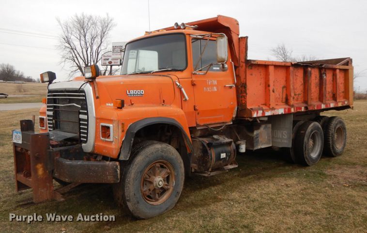 image for item IX9350 1988 Ford L8000  dump truck