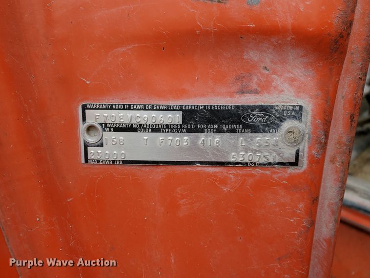 image for item DI4751 1976 Ford F700  dump truck