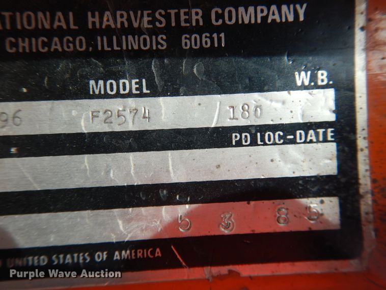 image for item DI5501 1985 International F2574  dump truck