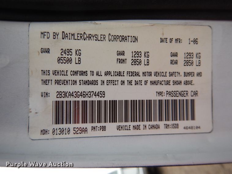 image for item DI5504 2006 Dodge Charger
