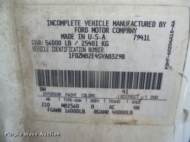 image for item DI5510 1995 Ford L8000  refuse truck