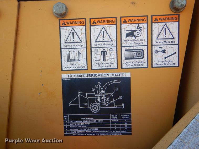 image for item DJ8688 2002 Vermeer BC1000 XL  wood chipper