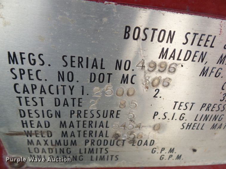 image for item DL0901 1985 Ford 8000  fire truck