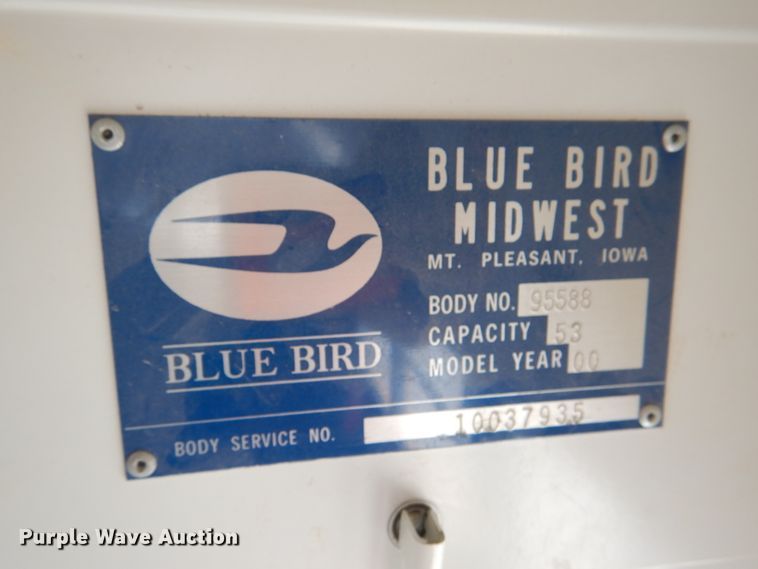 image for item DL4797 2000 Chevrolet Blue Bird  school bus