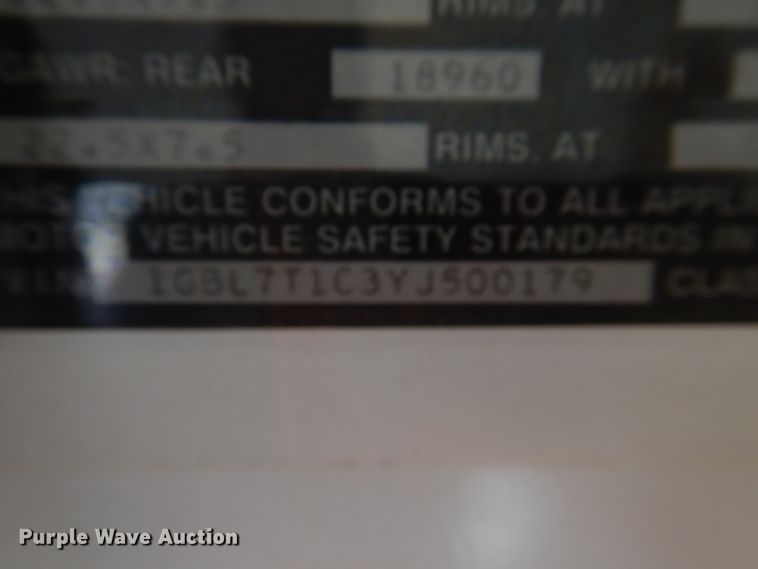 image for item DL4797 2000 Chevrolet Blue Bird  school bus