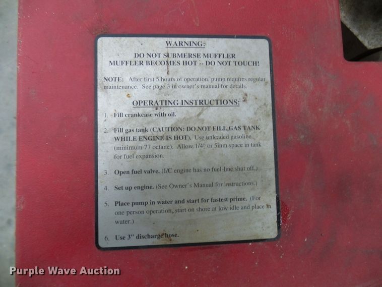 image for item DT9893 Otterbine floating pump