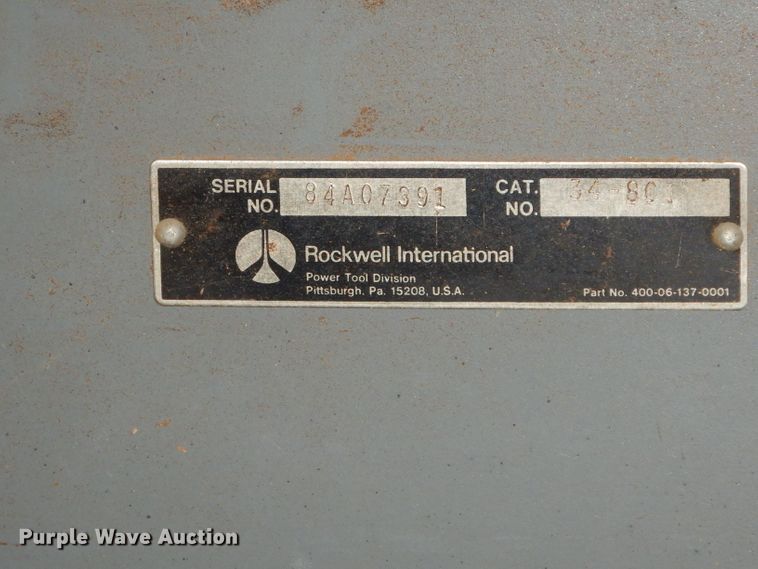 image for item HE9465 Rockwell unisaw