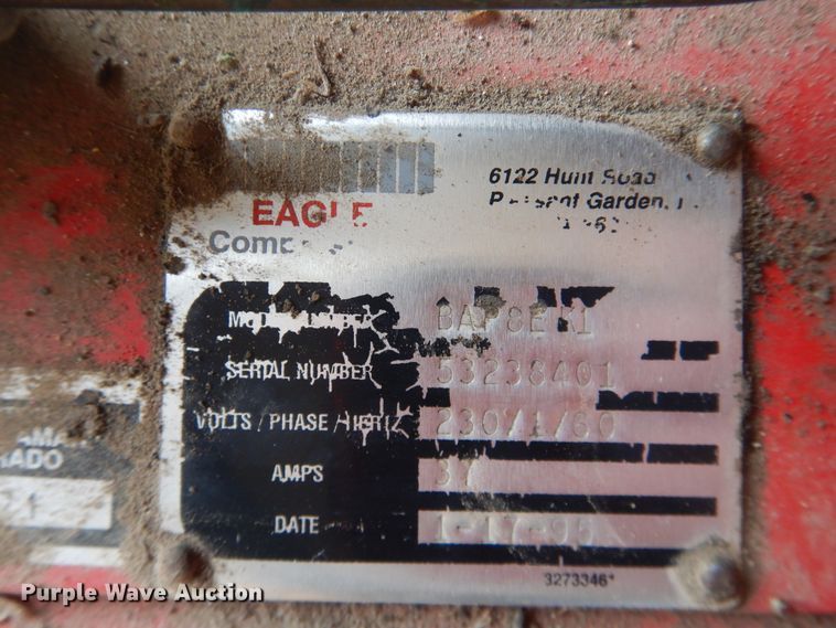 image for item HL9667 1995 Eagle BAP8EK1  air compressor