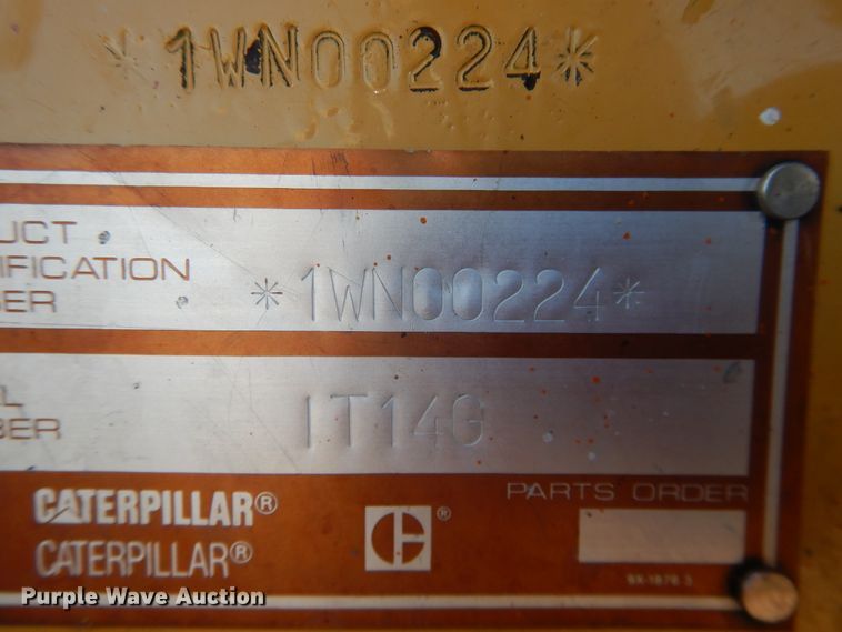 image for item HL9729 1996 Caterpillar IT14G  wheel loader