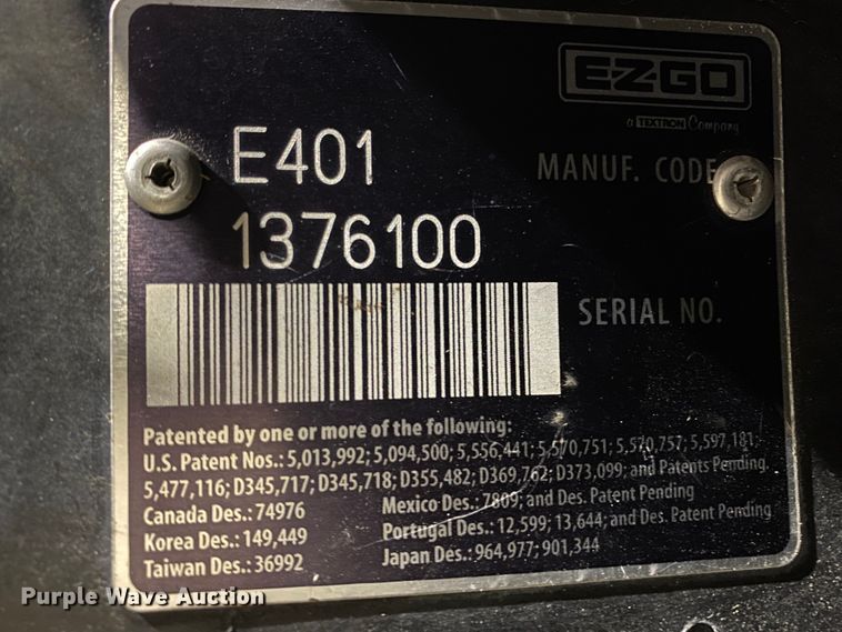 image for item HR9447 EZ GO  golf cart