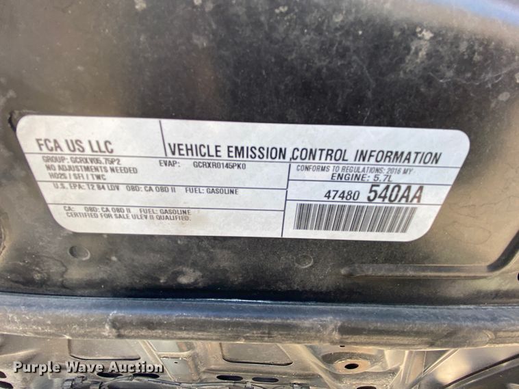 image for item HR9449 2016 Dodge Charger Police