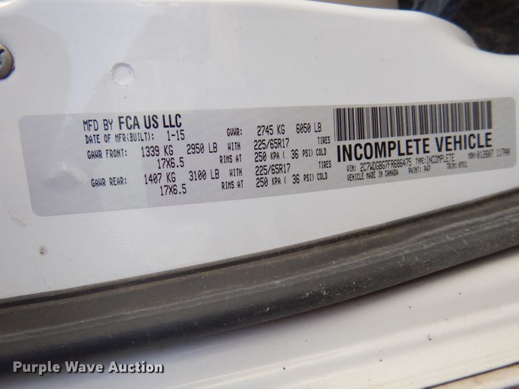 image for item HW9864 2015 Dodge Grand Caravan  handicap accessible van