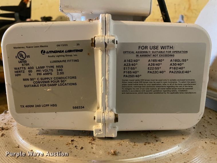 image for item HX9845 (9) 2003 Lithonia Lighting M59 lights