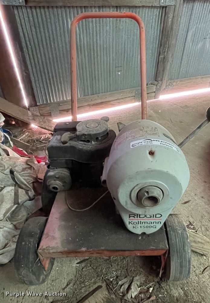 image for item HX9848 Ridgid Kollmann K-1500G sewer rodder