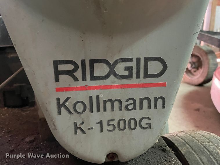 image for item HX9848 Ridgid Kollmann K-1500G sewer rodder