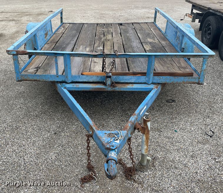 image for item II9271 Shop built tilt deck utility trailer