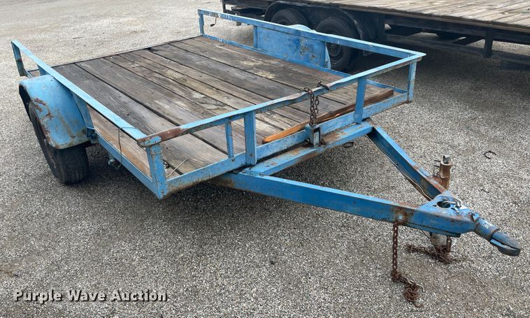 image for item II9271 Shop built tilt deck utility trailer