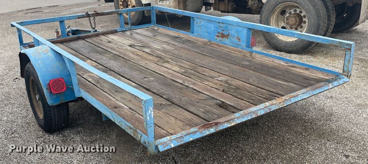 image for item II9271 Shop built tilt deck utility trailer